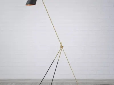 Modern Floor Lamp - Cliff Floor 3D model