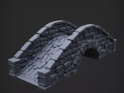 Stone Bridge Miniature 3D print model