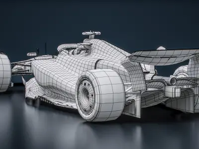  Mercedes F1 W16 2025 Formula 1 Race Car 