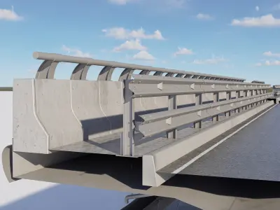 Highway Interchange 3D model 3D model