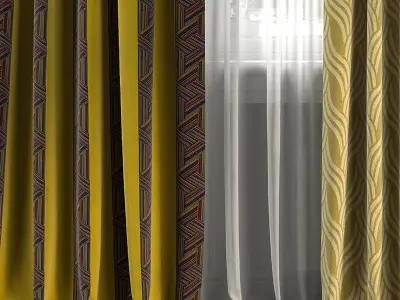 Curtain Set 257 3D model