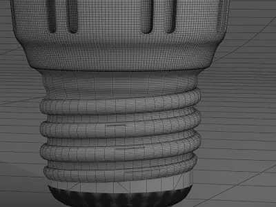 light bulb shaped ten 3D model