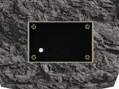 Stone Solar Spot Light 3D model