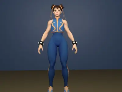 chun li  3D model