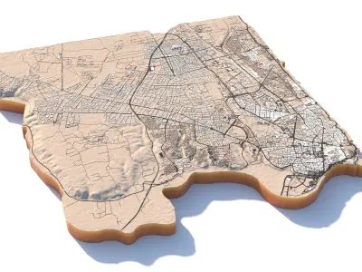 Rabat City Morocco 3D model