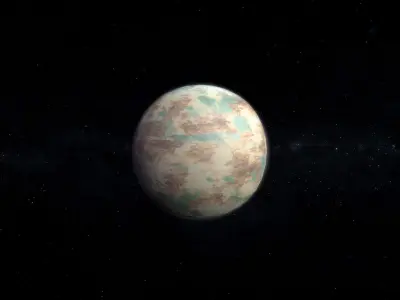 Alien Planet 02 Low-poly 3D model