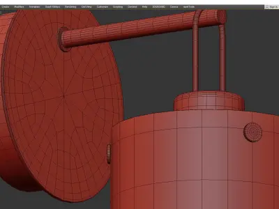 SIVAN WALL SCONCE Low-poly 3D model