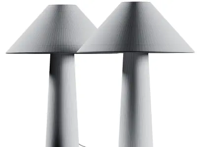 Milk  Sugar Isla Ceramic Table Lamp 3D model