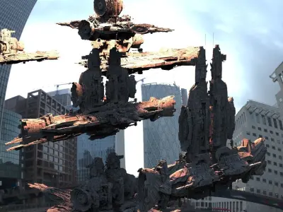 Alien BattleMaster Kitbash 3D model