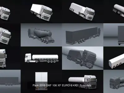 Pack 2018 DAF 106 XF EURO 6 4X2