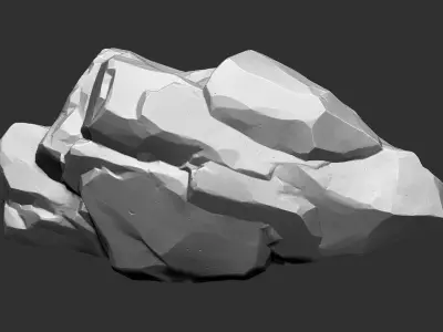 3D Mountain rock Zbrush sculpt 3D model