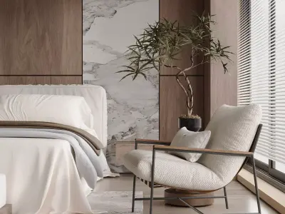 Bedroom interior scenes 3D model