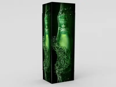 Carlsberg Fridge Low-poly 3D model