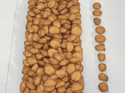 Rock stone collection gray 3D model