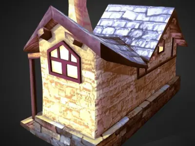 The Village Blacksmith Low-poly 3D model