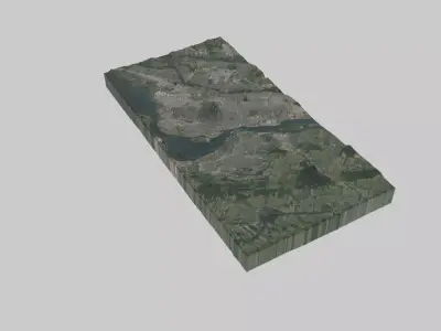 Montreal City  Low-poly 3D model