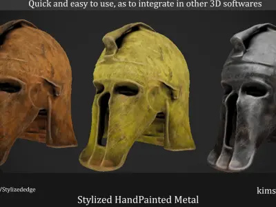 STYLIZED HAND-PAINTED METAL Generator For Substance Painter Texture