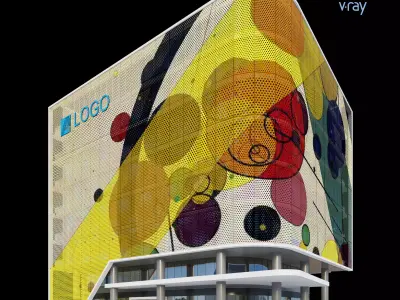 Modern Office Building 008 3D model