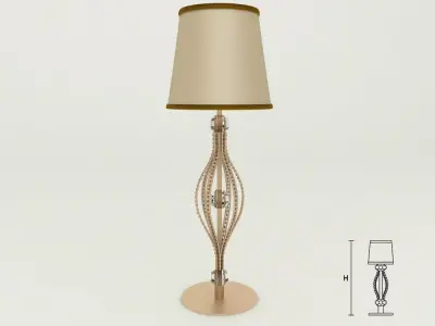 Masiero 7600 TL1P table lamp 3D model