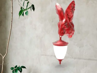 Rabbit Head Wall Lamp 3D print model