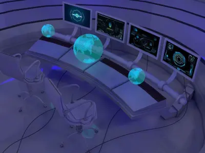 Sci Fi Room 3D model