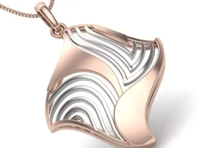 Women pendant 3dm render detail  3D print model