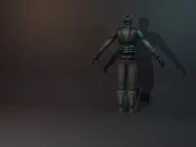 Darth Maul Clone Wars Low-poly 3D model