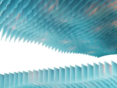 Fabric suspended ceiling 4 3D model