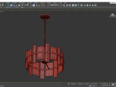 Odette Pendant Light Low-poly 3D model