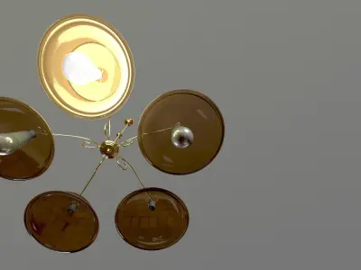 Bronze Chandelier 3D model