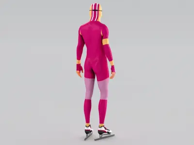  Speed Skater Animated HQ 002 Standard License 
