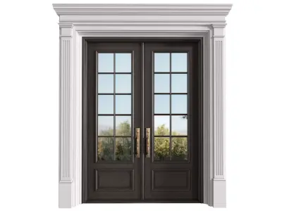 Entrance classic door External Doors Exterior Door 3D model
