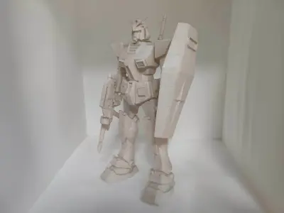 GUNDAM mobile suite robot - with multiple files mesh and vector 3D print model