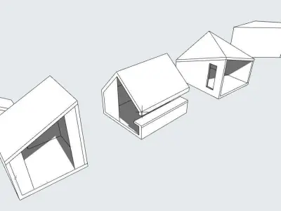 Park Pavilion Shelter pack 3D model