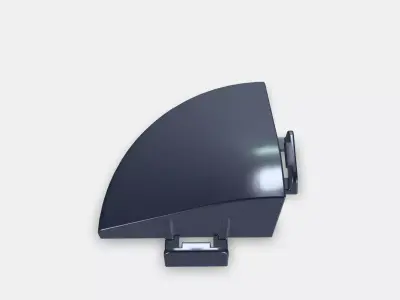 RUNNEN Corner strip outdoor floor decking Low-poly 3D model