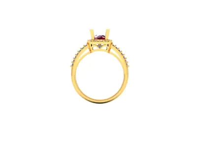 Women Ring  Render 3dm STL OBJ FBX Details 3D print model 221