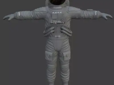 Spacesuit Astronaut Suit 3D Model High Detail PBR 3D model