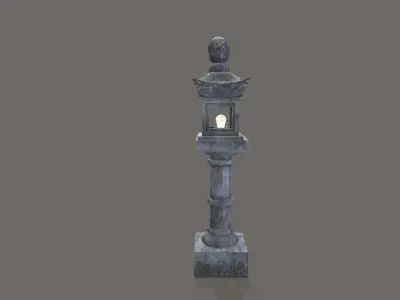 Pathway Lantern 1 Low-poly 3D model