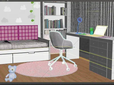 Girl Bedroom 3D model