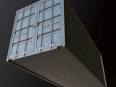 Shipping Container - PBR Game Ready Low-poly 3D model