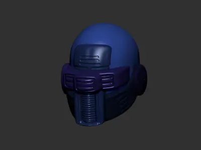 helmet high poly sculpt 3d printable ver 7 3D model 3D model