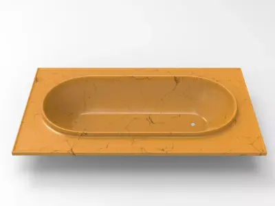 Huala Bathtub Low-poly 3D model