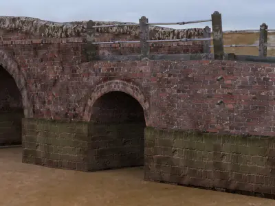 Country Lane Bridge 3D model