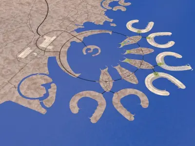 Bahrain Full Manama City Low-poly 3D model