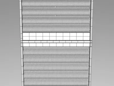 VERTICAL FOLDING WINDOW 3D model
