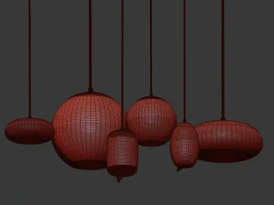 Brokis Knot Small Glass Pendant 3D model