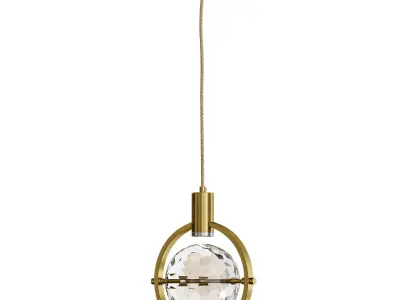 Hanging lamp GOLF Low-poly 3D model