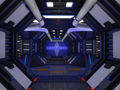 Sci Fi Corridor  3D model