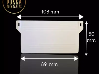 Vertical Blind Bottom Weight 89mm STL for 3D Printing 3D print model