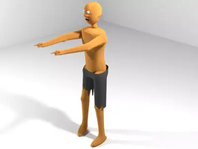 Horror Character - zombie 3D model